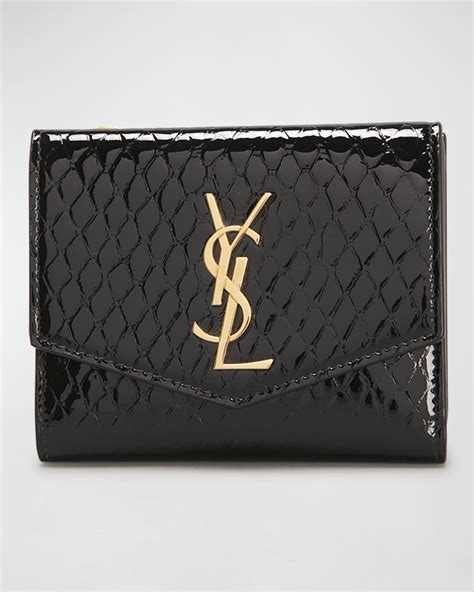 ysl embossed wallet